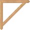 Ekena Millwork Traditional Arts & Crafts Smooth Bracket, Western Red Cedar, 3 1/2"W x 38"D x 38"H BKT04X38X38TRA03SWR - alternate 4
